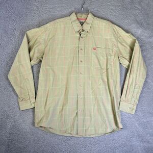Cinch Shirt Mens Large Green Plaid Long Sleeve Button Down‎ Western Cowboy Rodeo